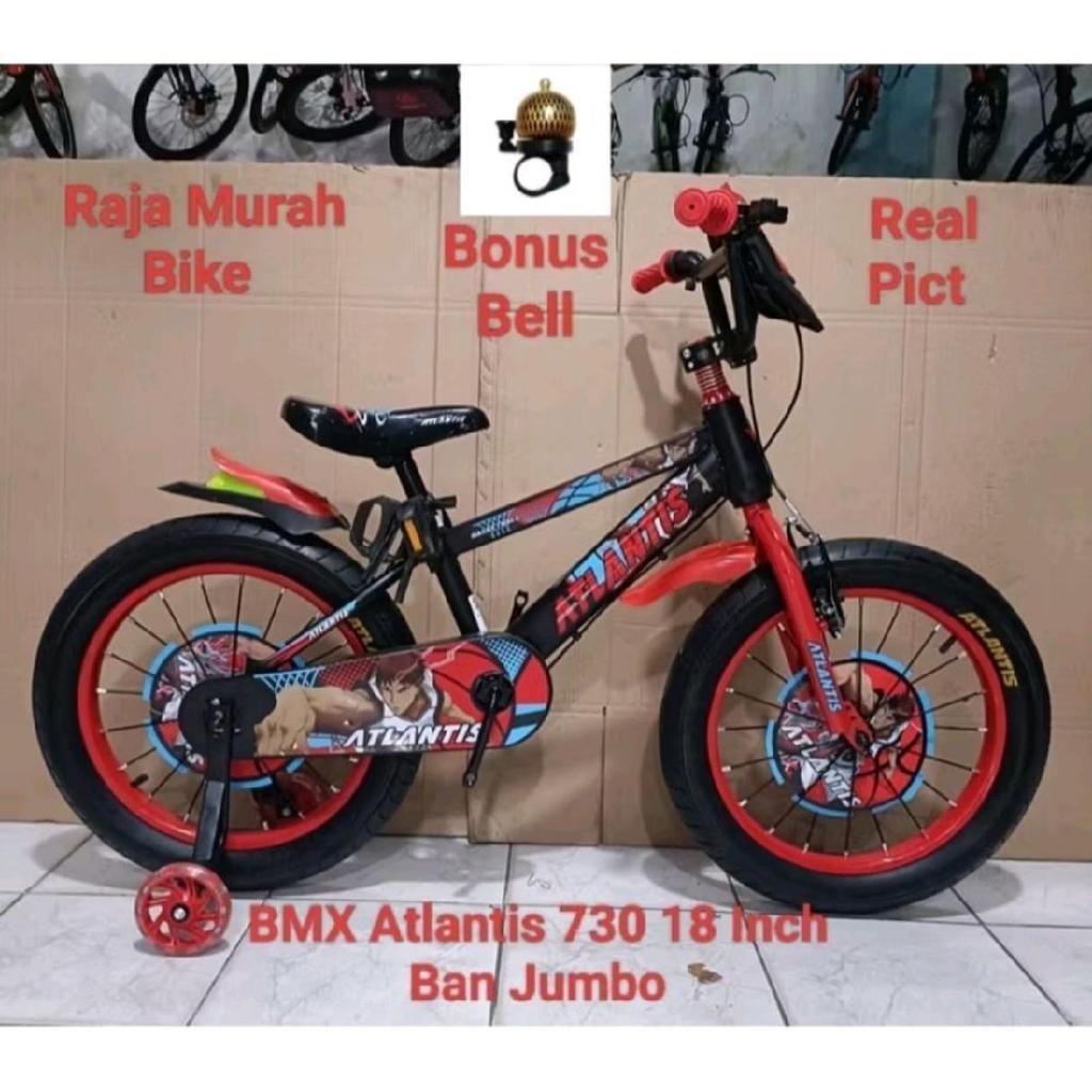 Sepeda Anak Bmx Atlantis Sparta YL 18 Inch Ban Jumbo Musik Lampu BMX Atlantis BMX Atlantis 18 Inch S