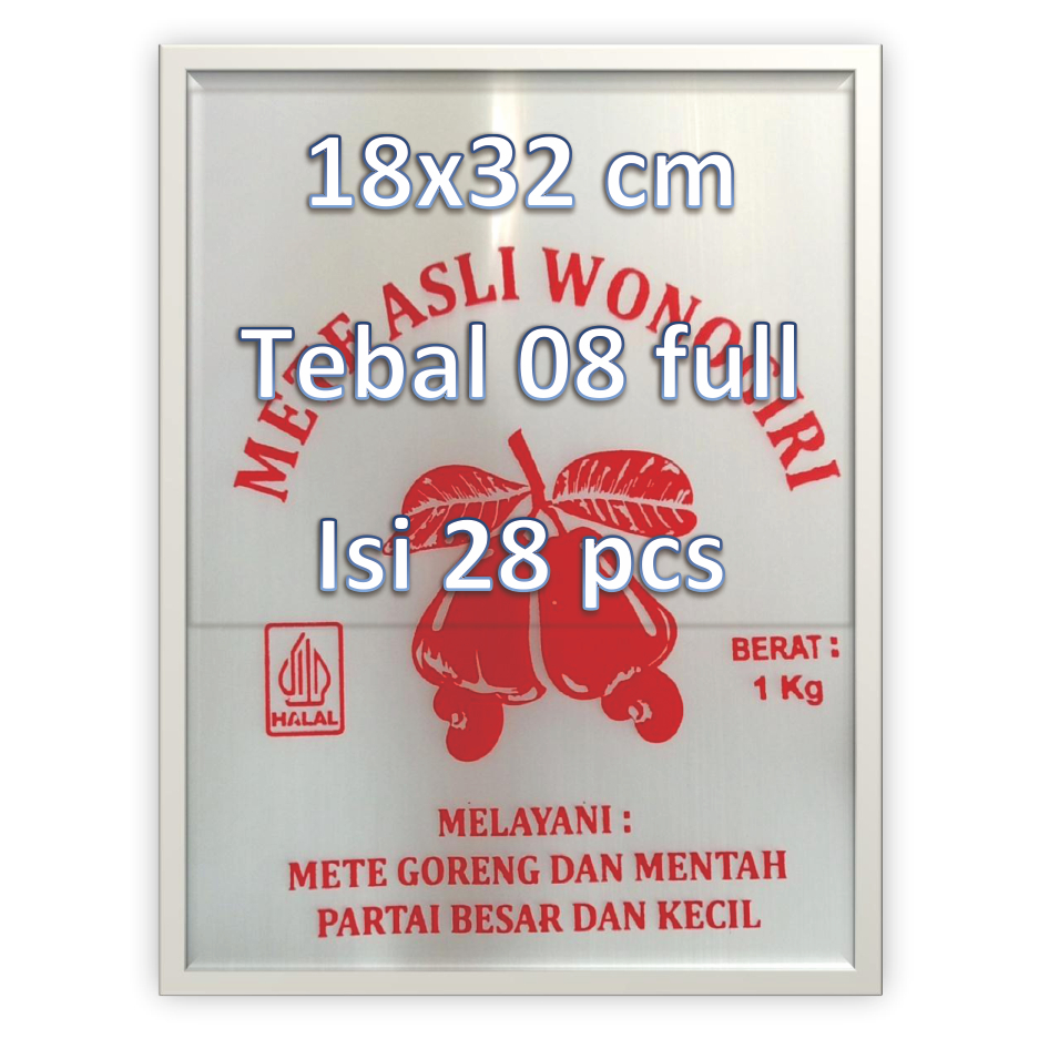 Plastik sablon cap mete kemasan 1 kg