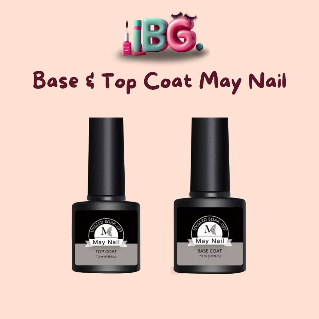 Maynail Top Coat dan Base Coat Gel Maynail Top coat gel murah Base coat gel murah