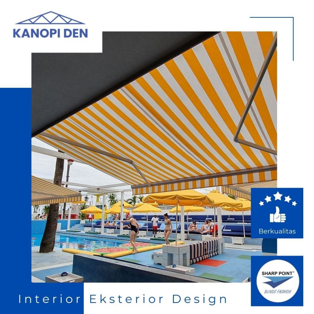 Kanopi Awning kanopi Lipat Minimalis – Solusi Teduh Fleksibel untuk Outdoor