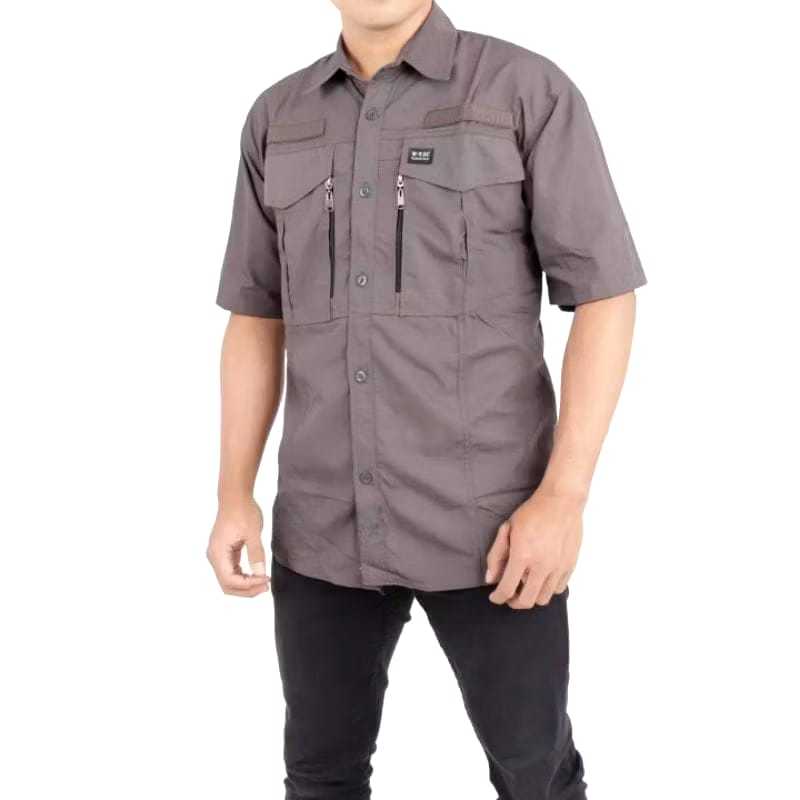 Kemeja Tactical W-TAC STEALTH GEAR – Lengan Pendek (Bisa Custom Bordir)