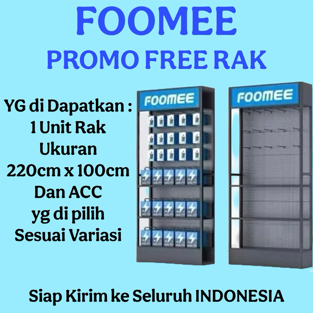 Paket Rak Foomee Medium + ACC Foomee Original