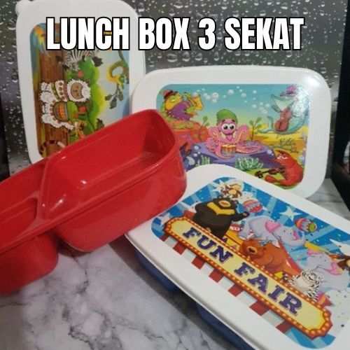 LUNCH BOX 3 SEKAT – Tempat Makan Praktis & Lucu untuk Anak & Dewasa