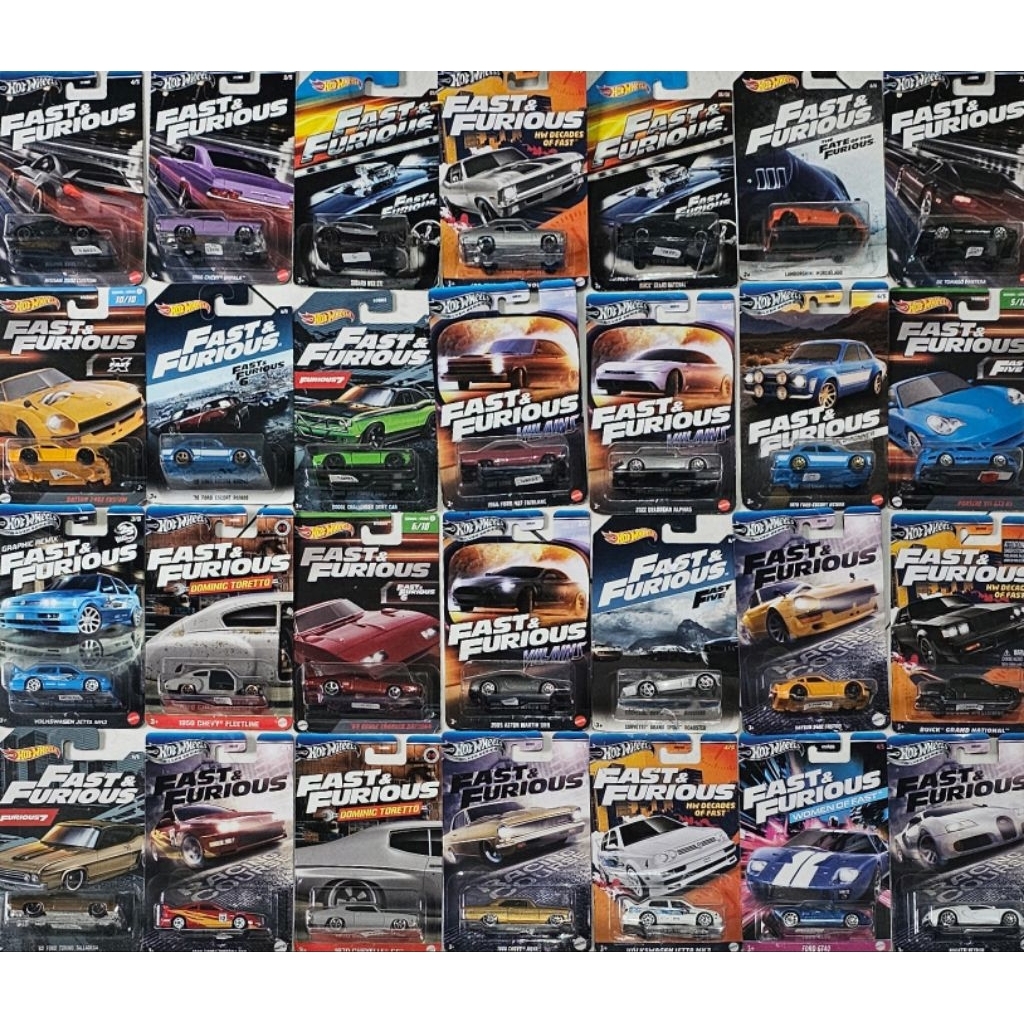 hotwheels fast furious set lamborghini mitsubishi honda