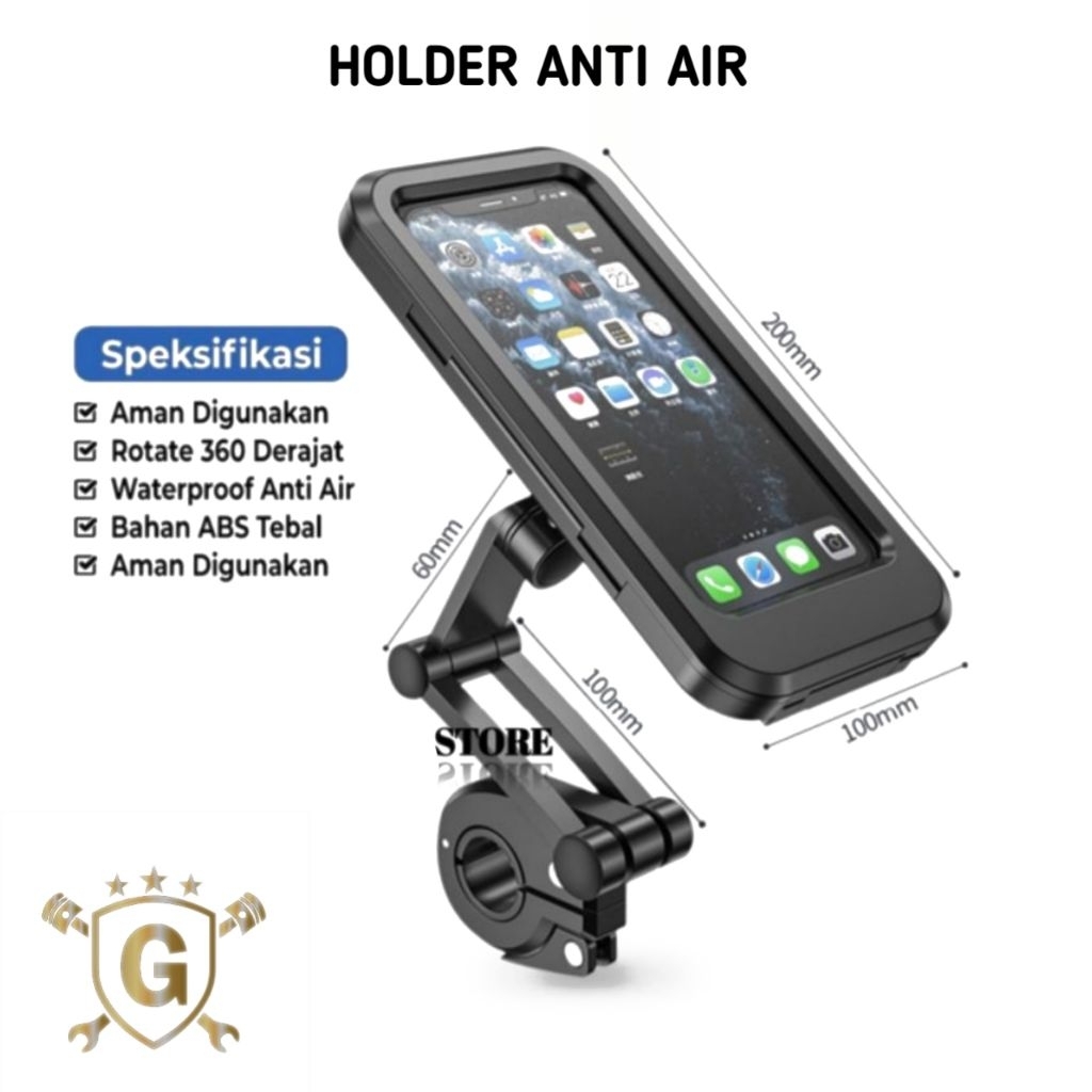 Holder Anti Air Waterproof Original Stang Motor Adv, Pcx, Beat street, Scoppy