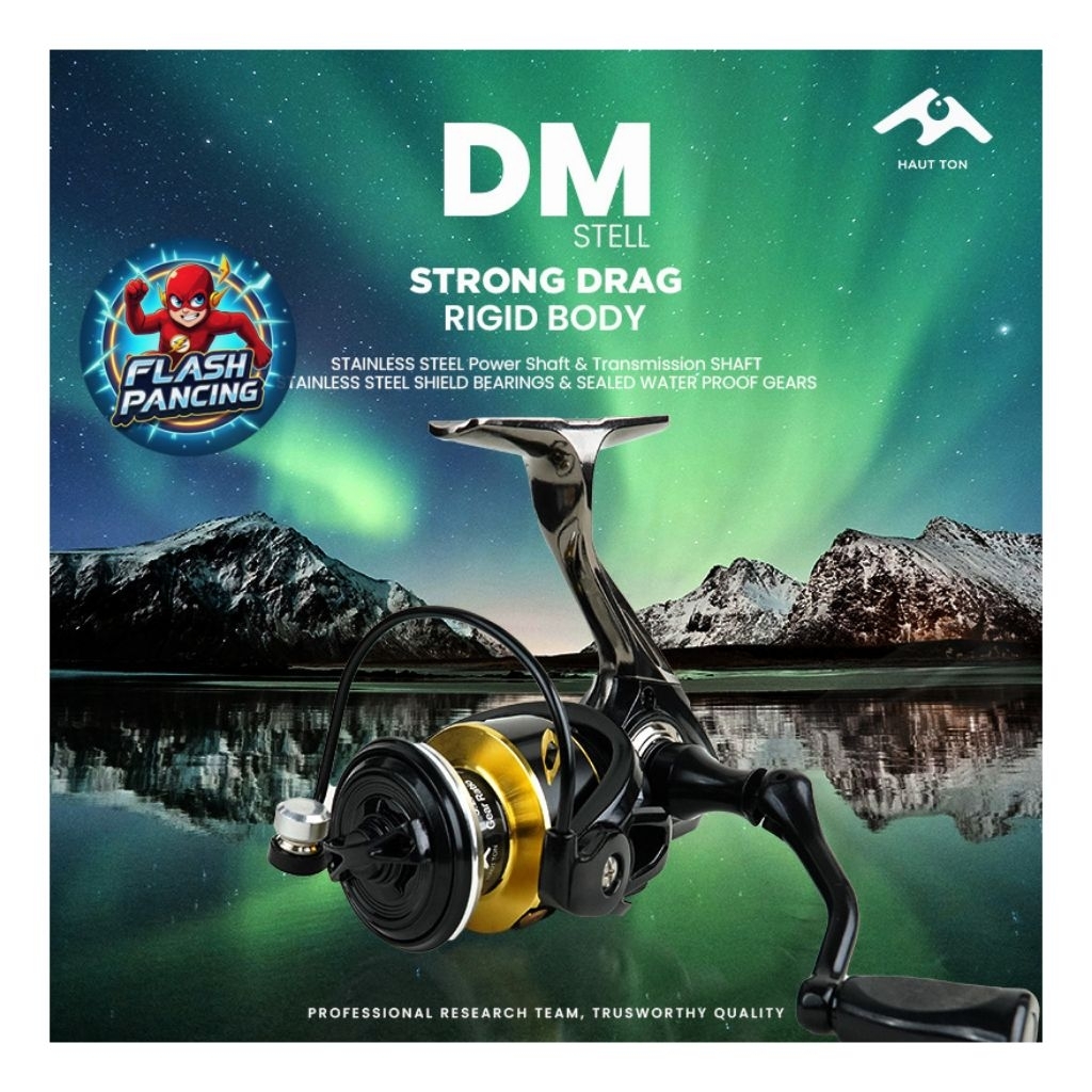 REEL HAUTTON DM STEEL (1000-6000) - POWER HANDLE