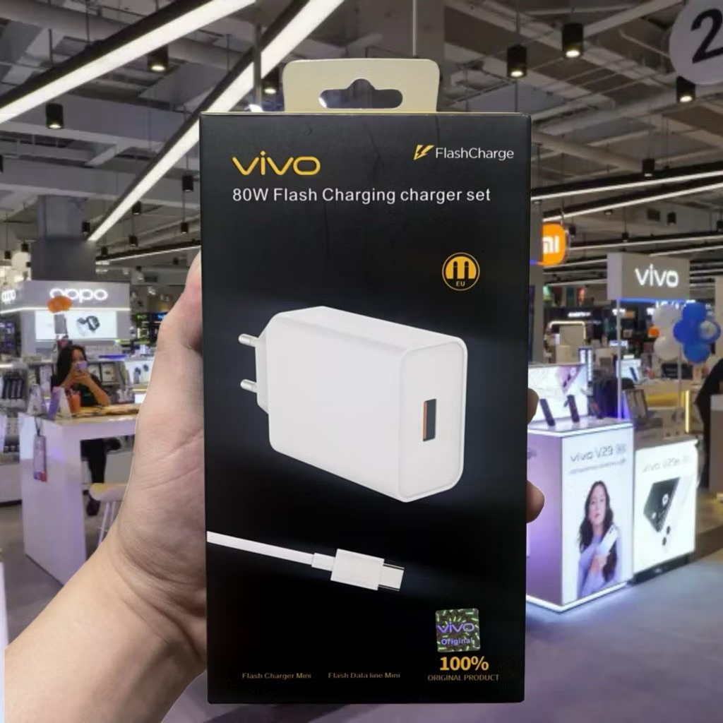 Charger Vivo Original Flash Charging 66Watt 80Watt Type C