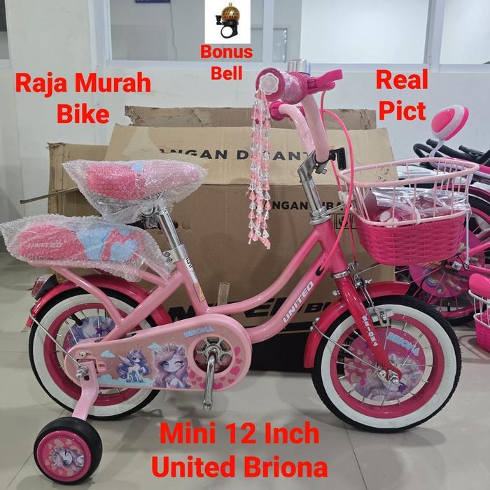 Sepeda Anak Perempuan Mini 12,16,18 Inch United Briona Sepeda Anak United Briona 12,16,18 Inch Terba