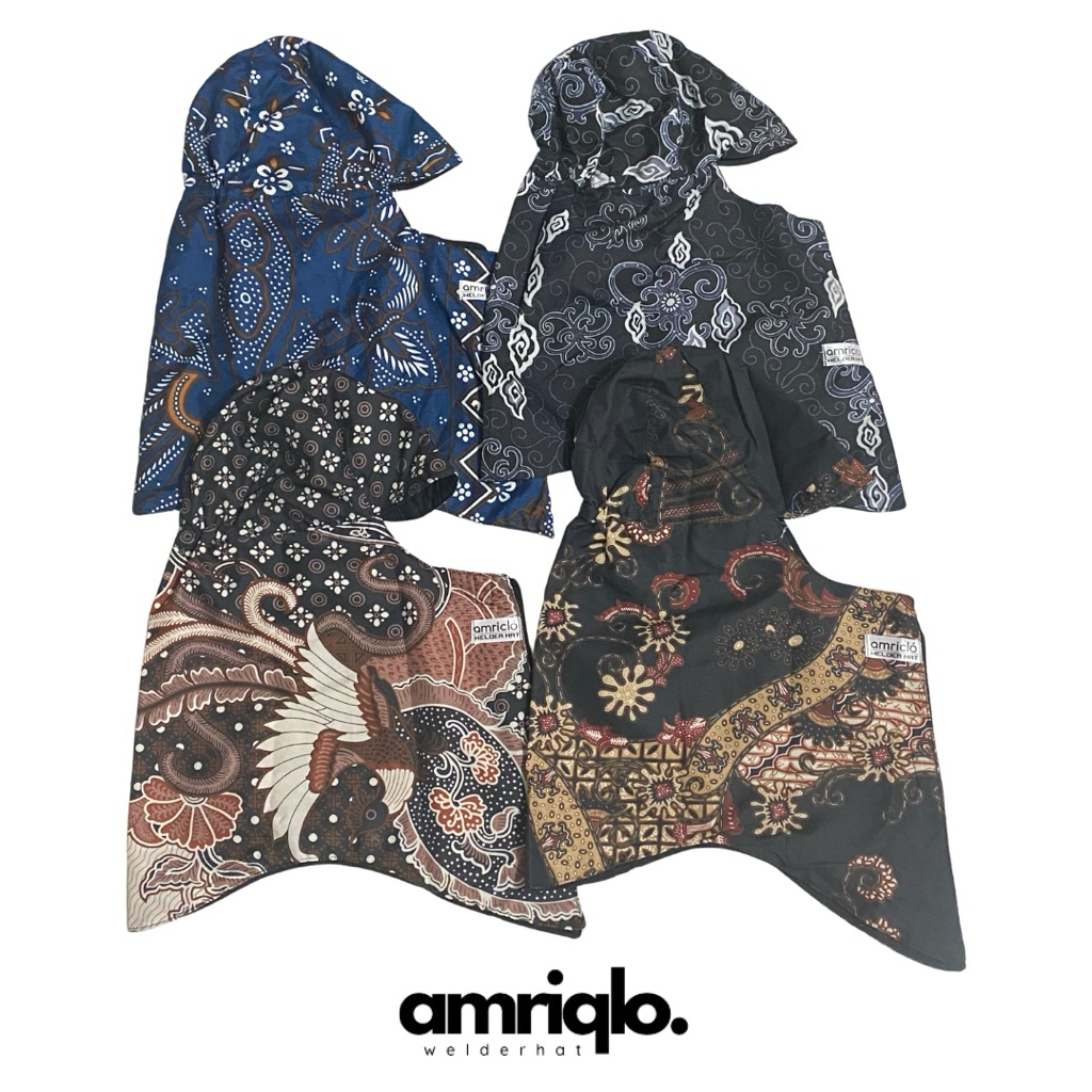 ISI 4PCS kerpus topi proyek, welder, pemancing BATIK