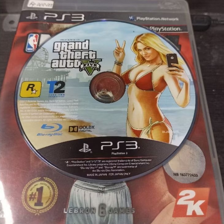 kaset ps3 GTA 5 tanpa cover