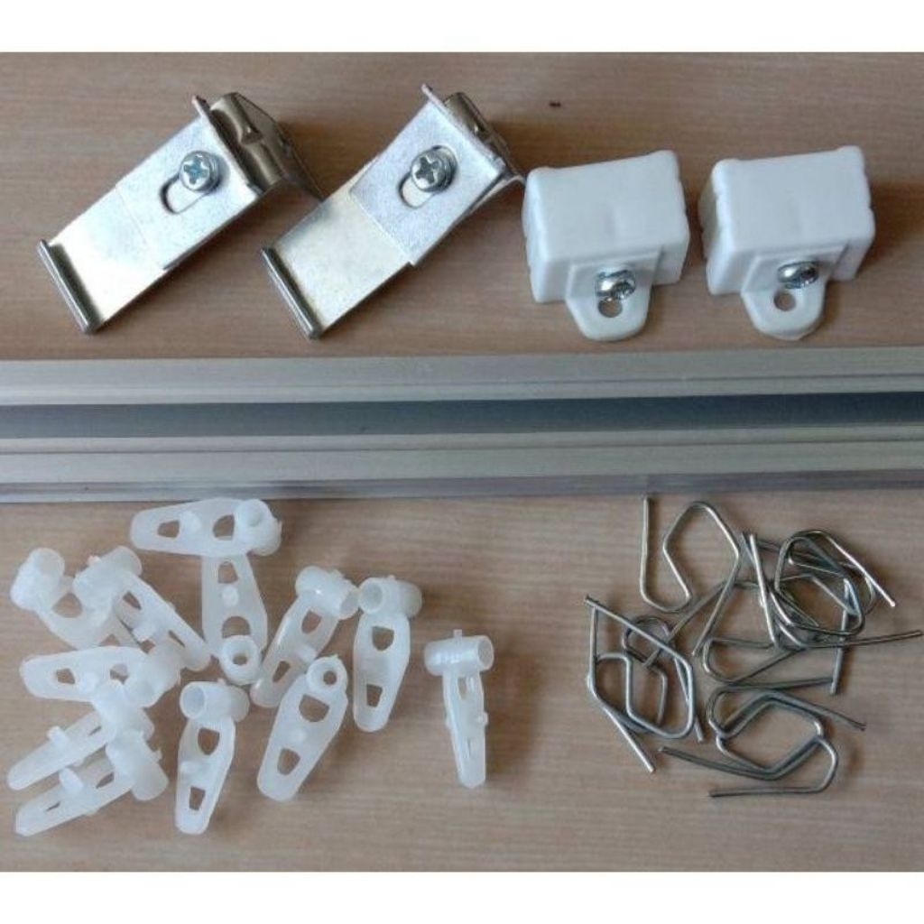 Rel Aluminium Kotak/Rel Gorden Kaitan/Gorden Daleman