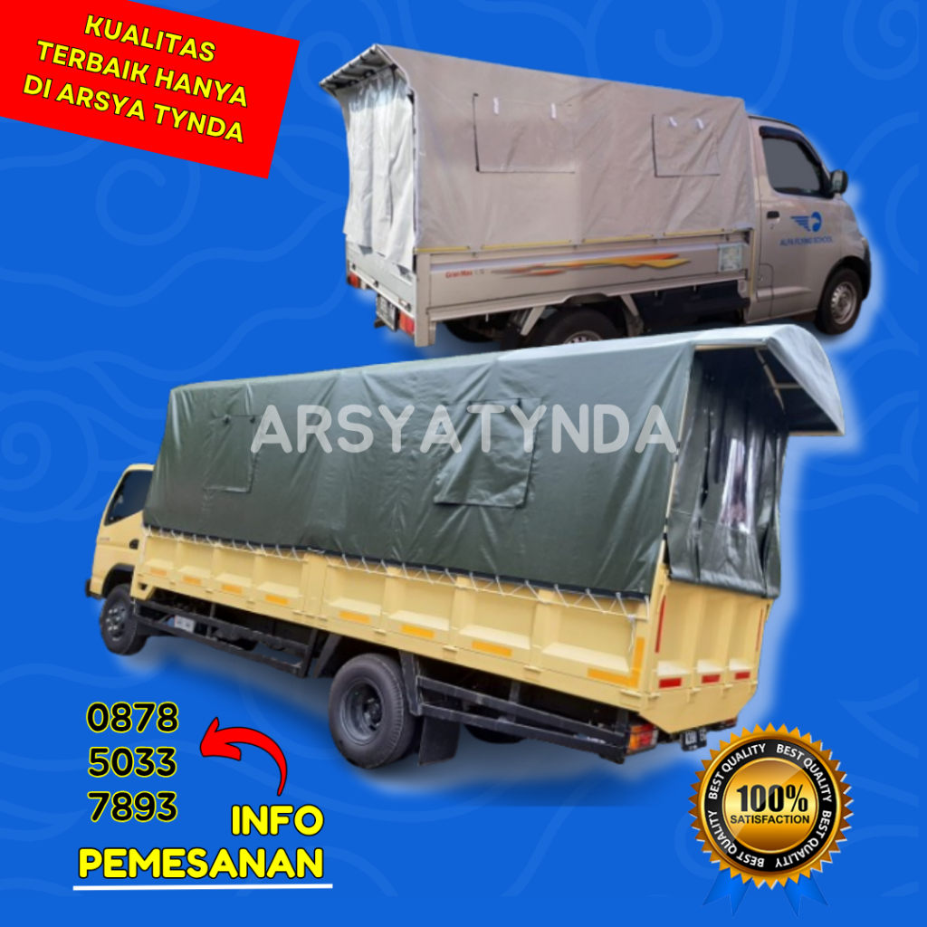 TENDA KAP / COVER ATAP MOBIL, TRUCK, BAJAJ, JEEP – DESAIN SESUAI KEBUTUHAN, MURAH & BERKUALITAS