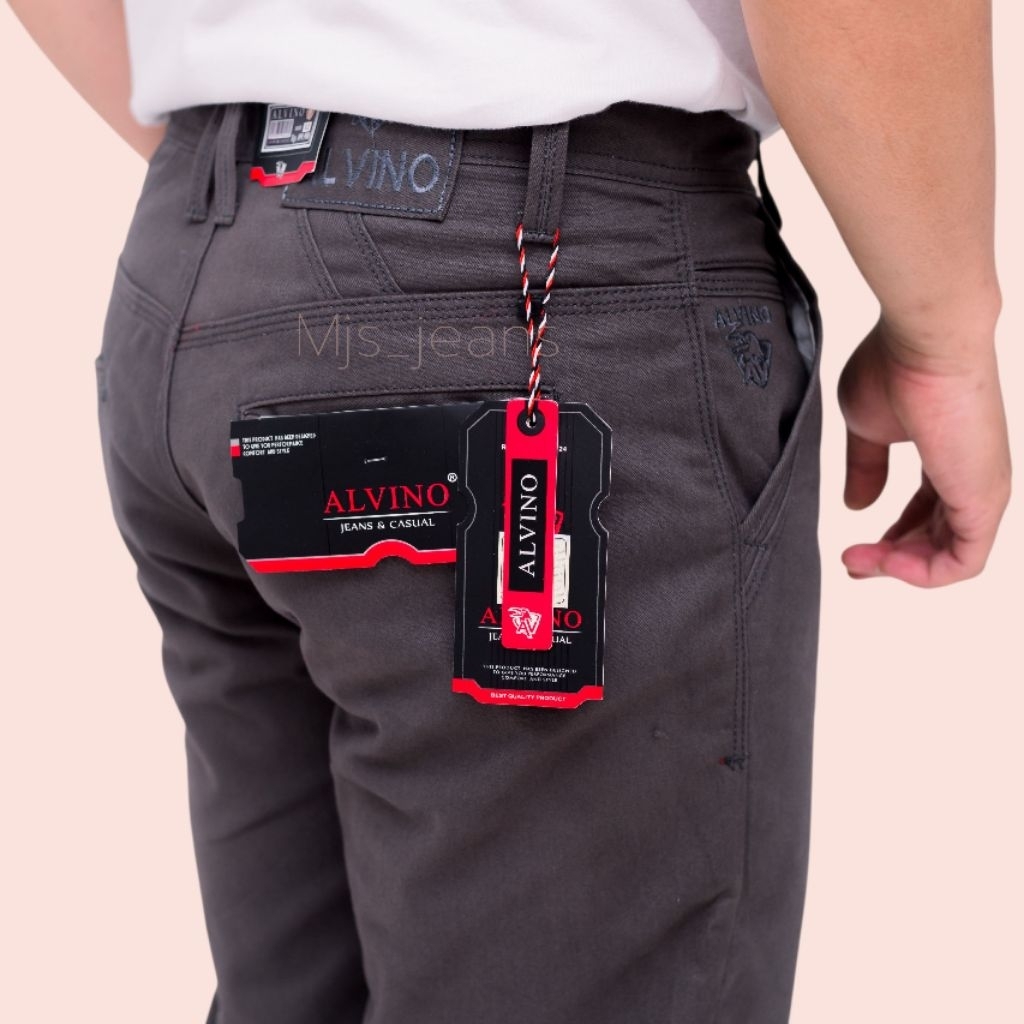 ALVINO - Celana Panjang Kanvas ALVINO Original Pria Standar Reguler