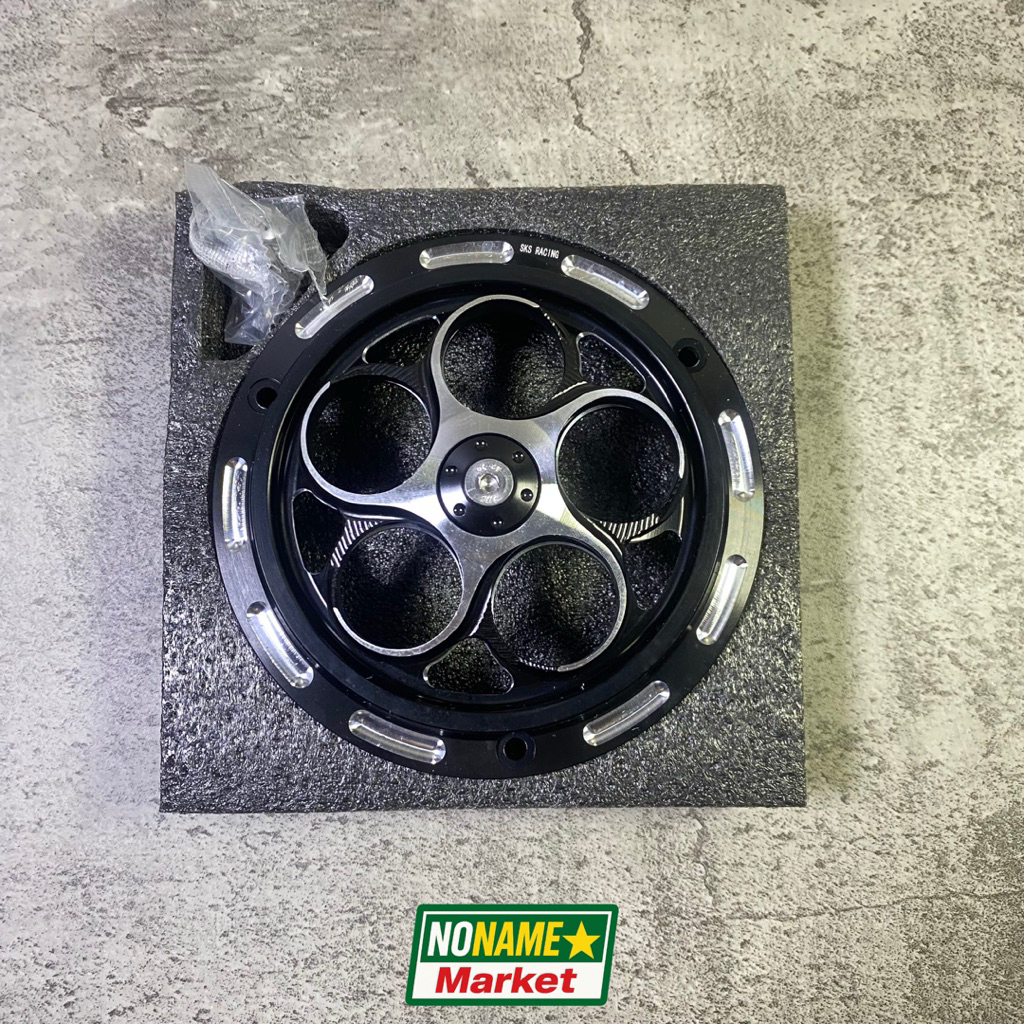 Spinner CNC Vespa Matic Black/Smoke Model Flower