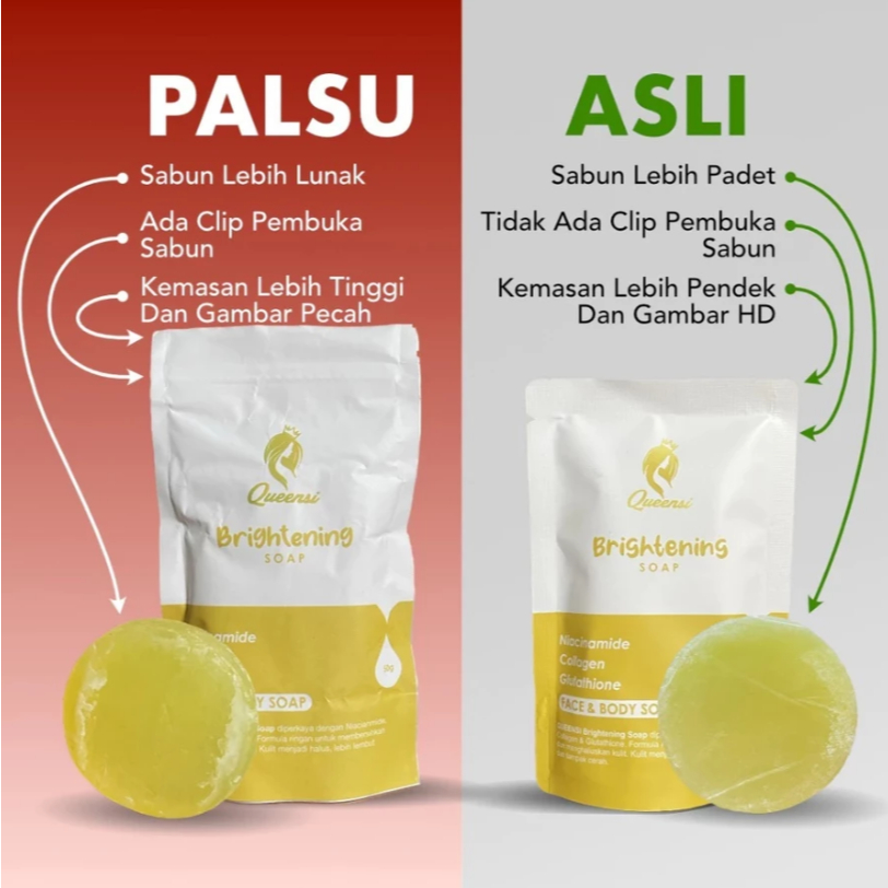 Queensi Soap BPOM Acne Brightening Sulfur VCO