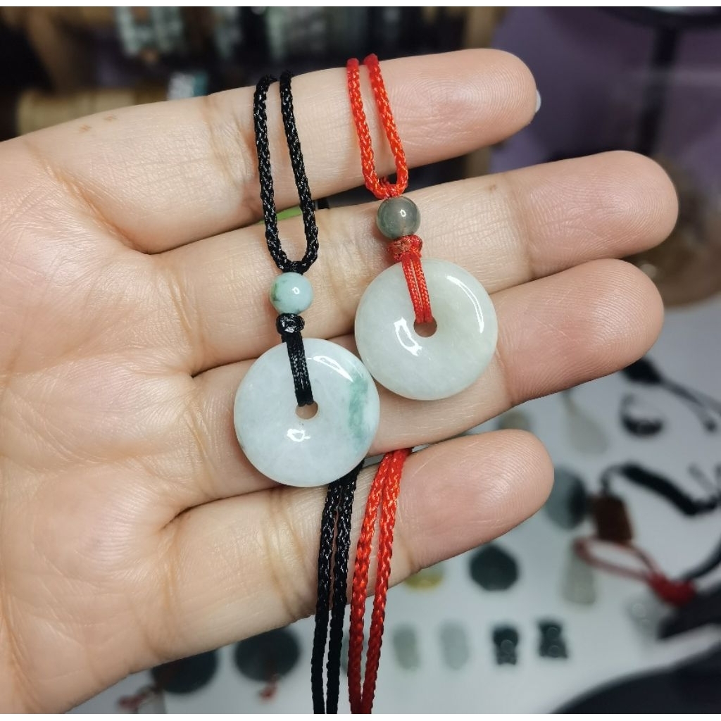 Donut Pendant Burma Jadeite Jade Type A