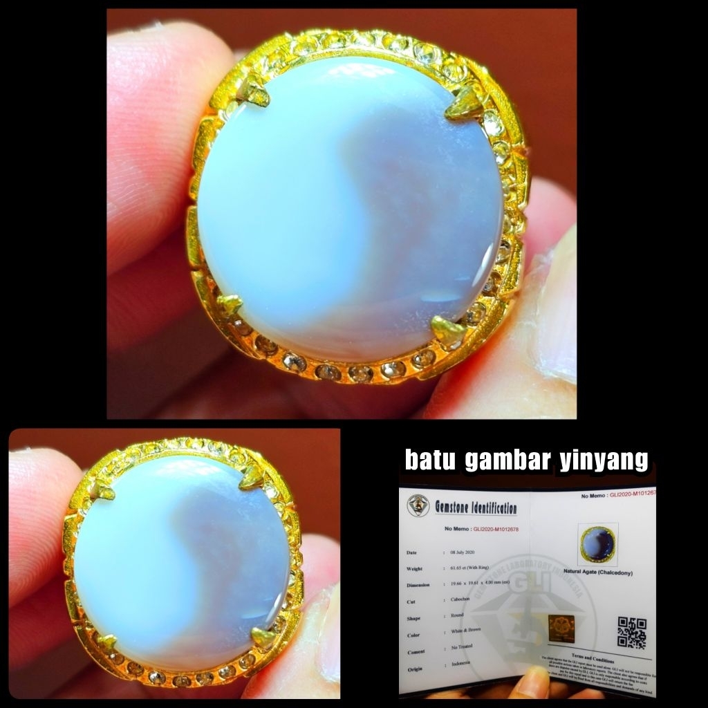 natural batu gambar yinyang asli batu yaman kristal