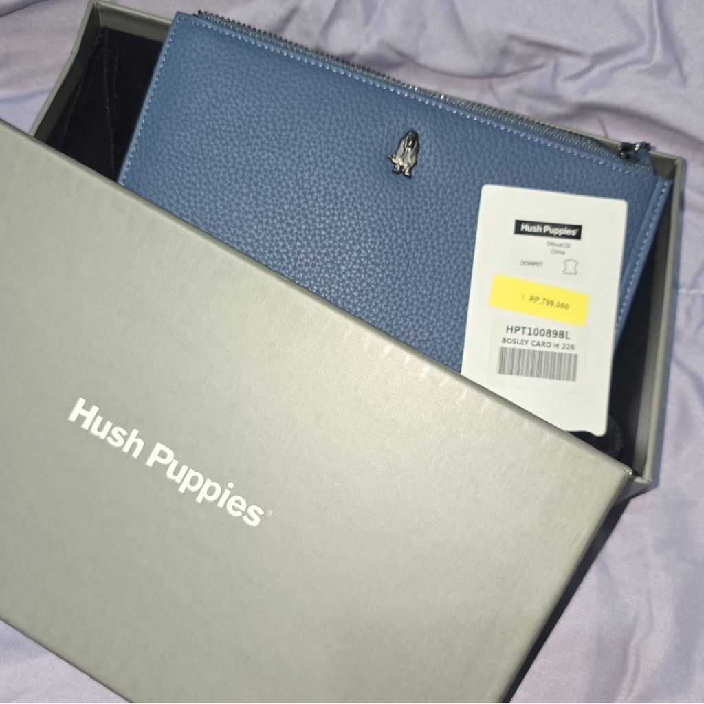 [PRELOVED] HUSH PUPPIES DOMPET WANITA CARD HOLDER BOSLEY CARD H 266 BLUE