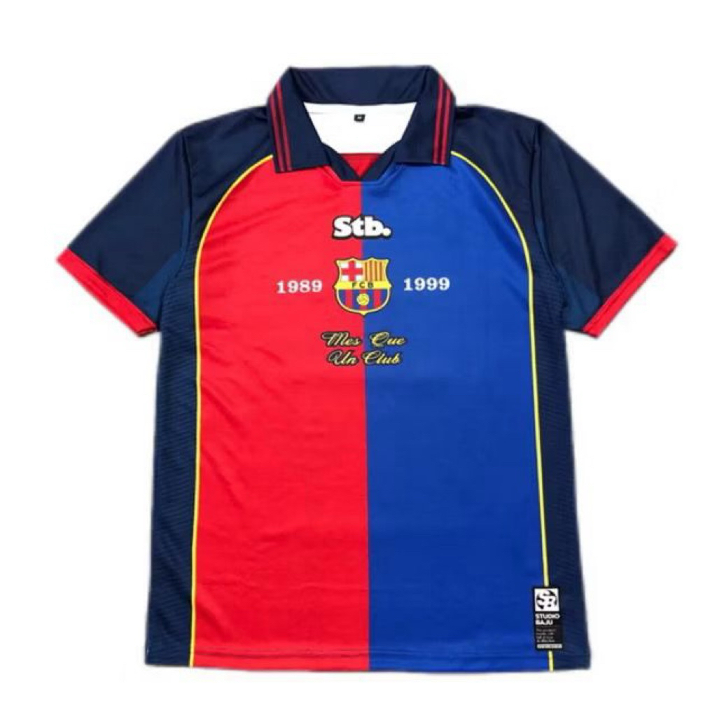 Jersey Casual - Jersey Fantasy - Jersey Bola - Jersey Casual Barcelona 1989 Vintage