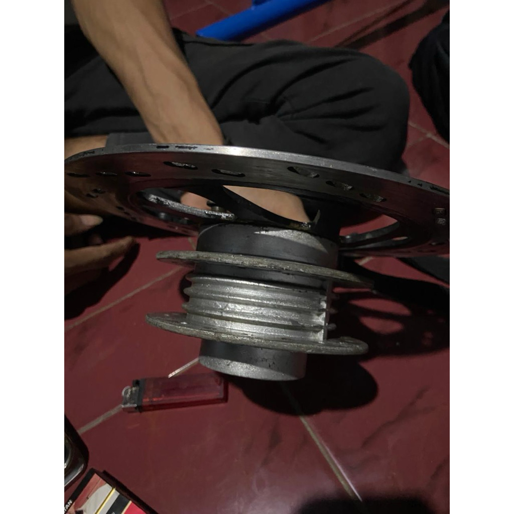 tromol,depan,thunder250,set,piringan