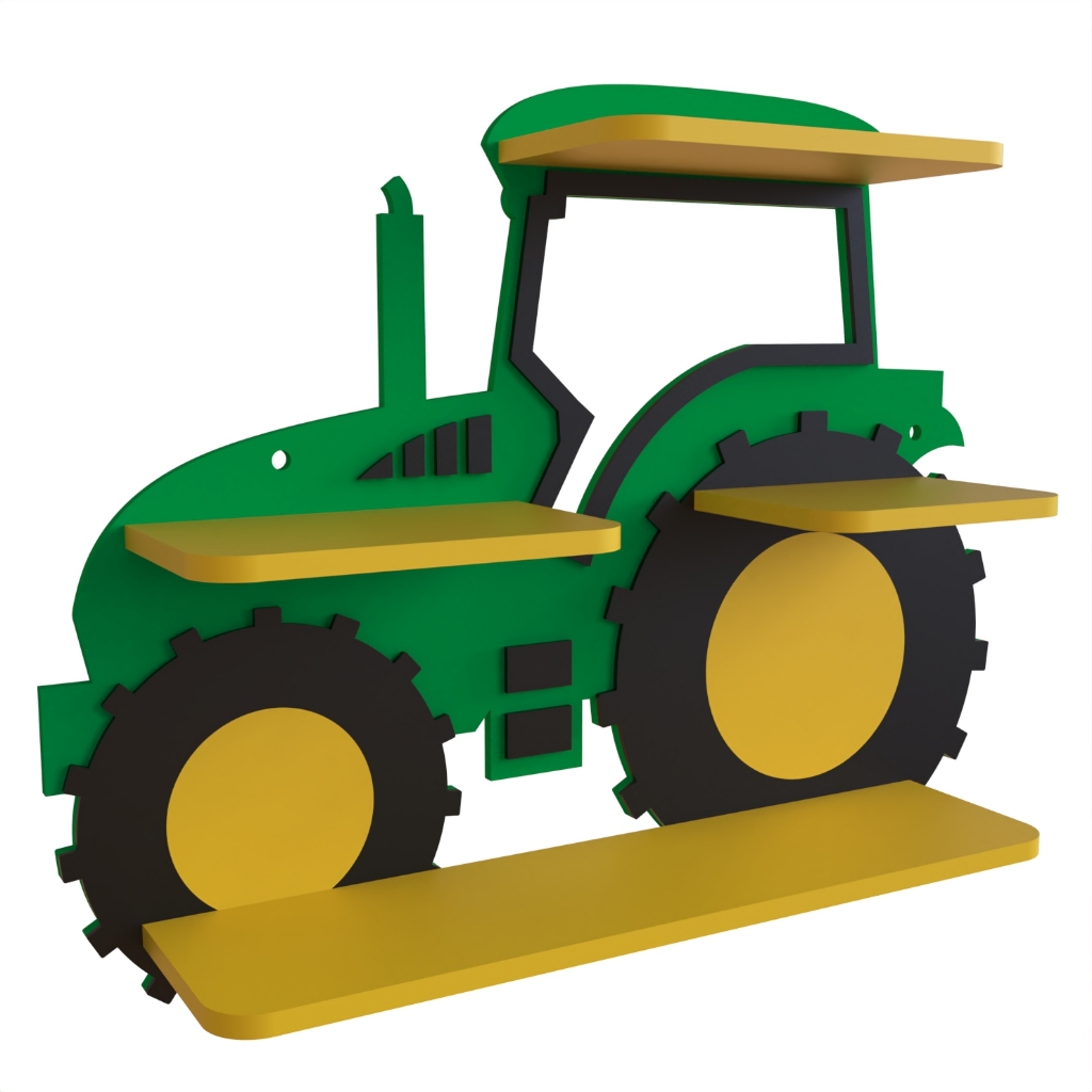 Rak dinding traktor / Rak hotwheel