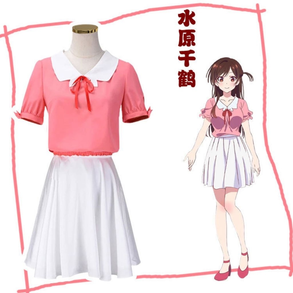 KOSTUM COSPLAY MIZUHARA CHIZURU RENT A GIRLFREND/MIZUHARA CHIZURU COSPLAY