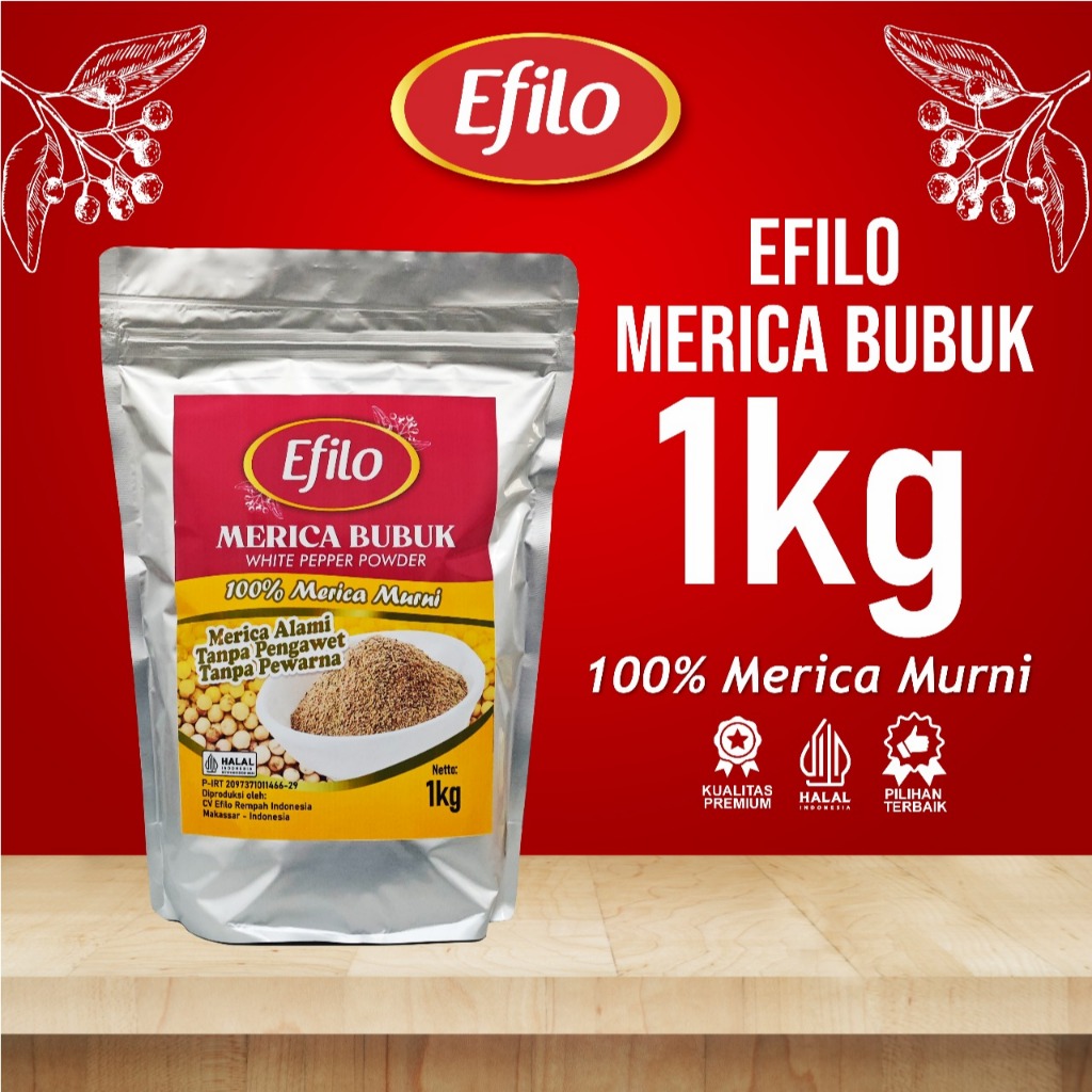 MERICA BUBUK EFILO 1 KG / LADA PUTIH BUBUK EFILO 1 KG