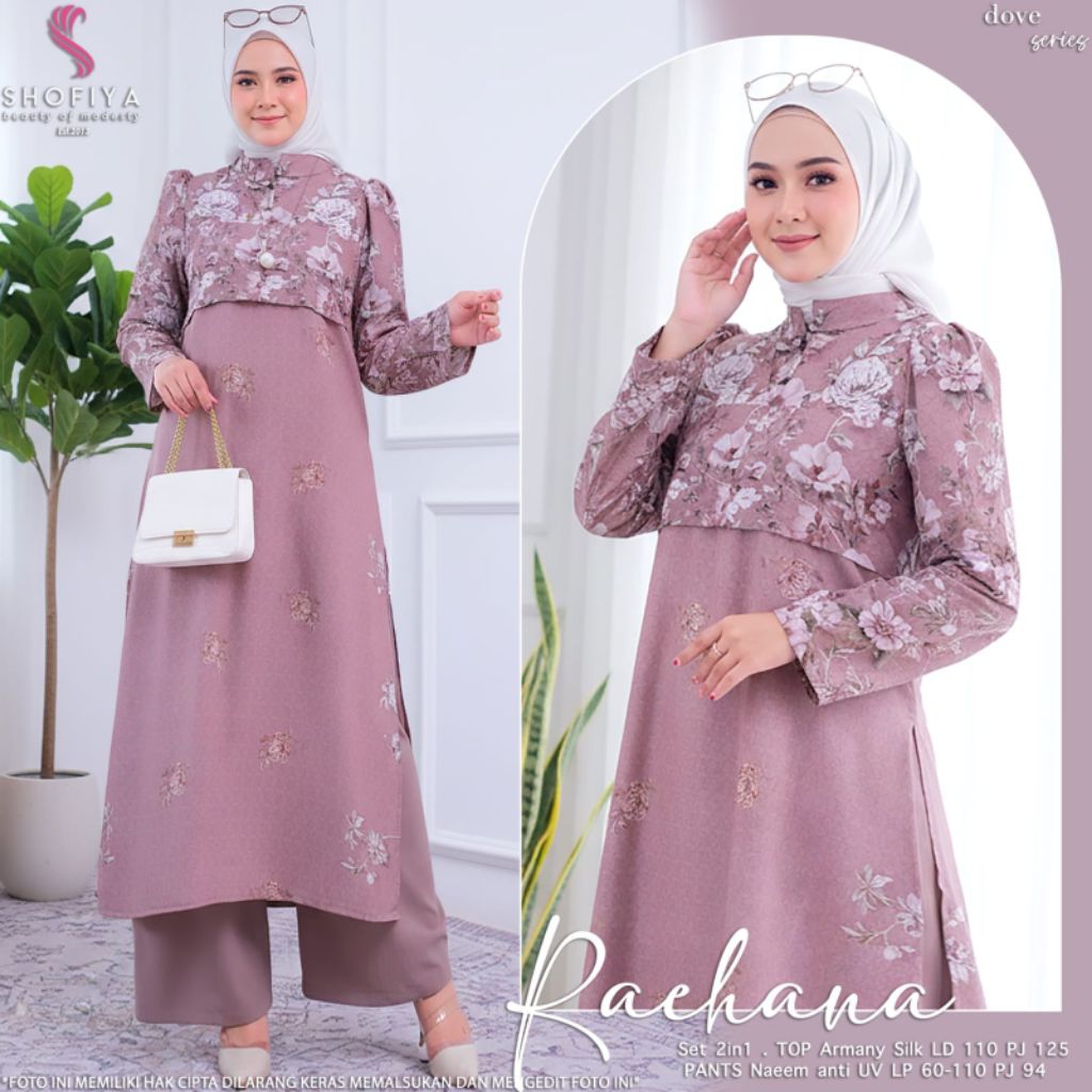 (NEW) SETELAN WANITA RAIHANA SET BY SHOFIYA // D FASHION MUSLIM //NIYAMA - AFIYA MIDI SET ROK BY ALI