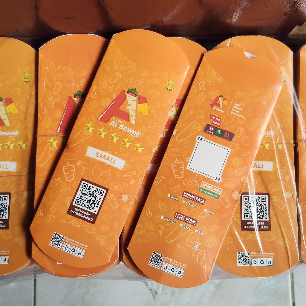 Custom Kemasan Kebab Kecil