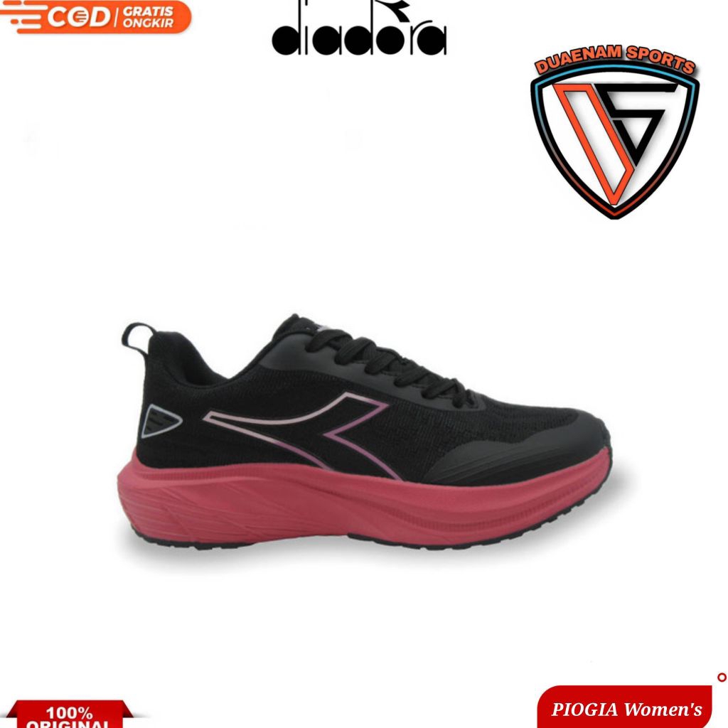 SALE DIADORA PIOGIA WOMEN'S RUNNING SHOES-BLACK PINK