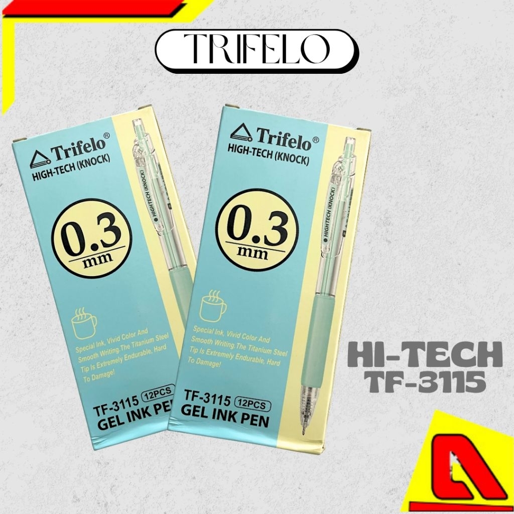 Trifelo Bolpoin Trifelo HI-TECH TF-3115 Gel Ink Pen 0.3 mm PAK
