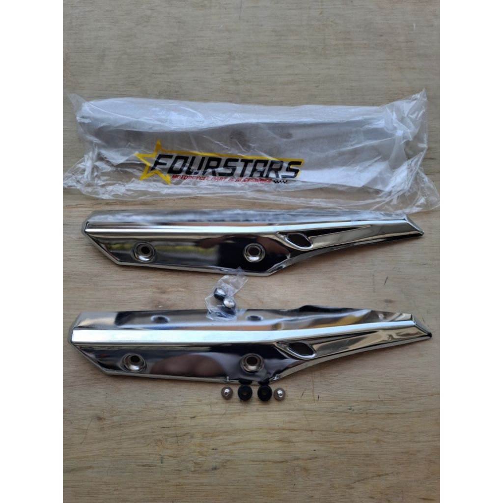 Cover Tameng Knalpot cover knalpot Supra X 125 Fi Injeksi K41 detail original