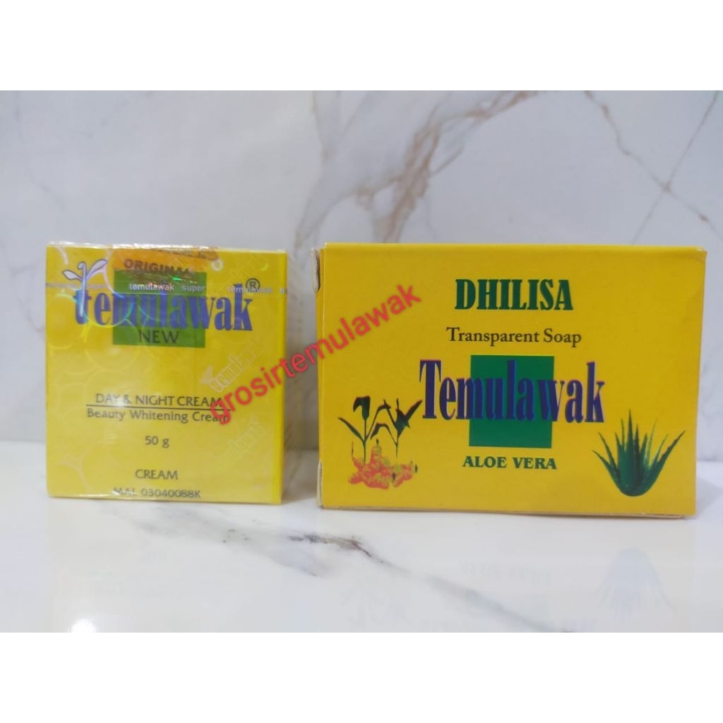 Temulawak Cream set (temulawak siang malam) + sabun widya