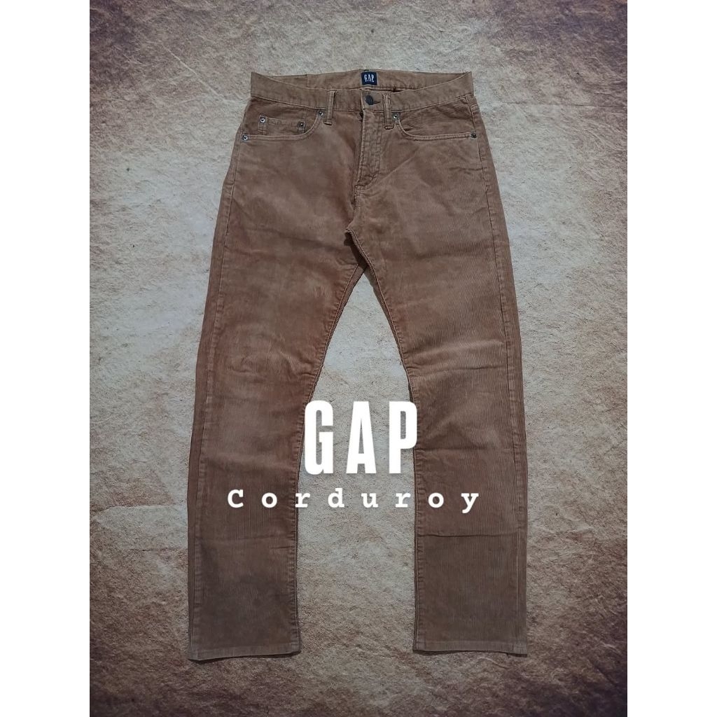 celana GAP bahan corduroy model standar recomend bekas/second/preloved