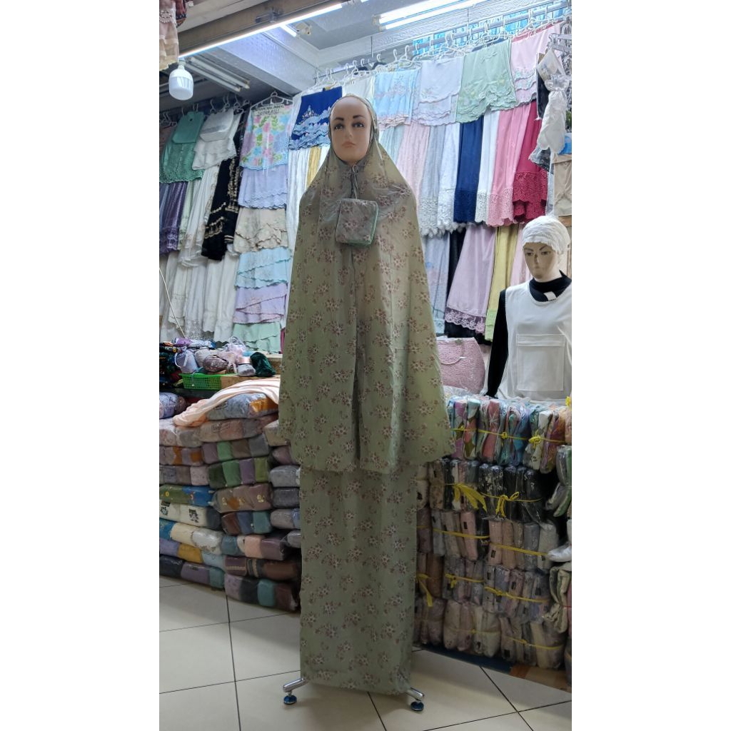 Mukena Parasut Korea Motif