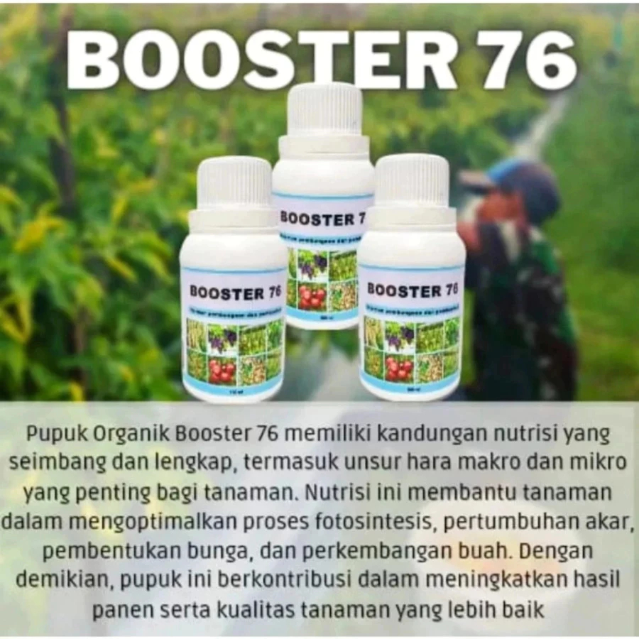 Pupuk Buah dan Sayur Booster 76 Kesehatan Rasa Buah dan Sayuran