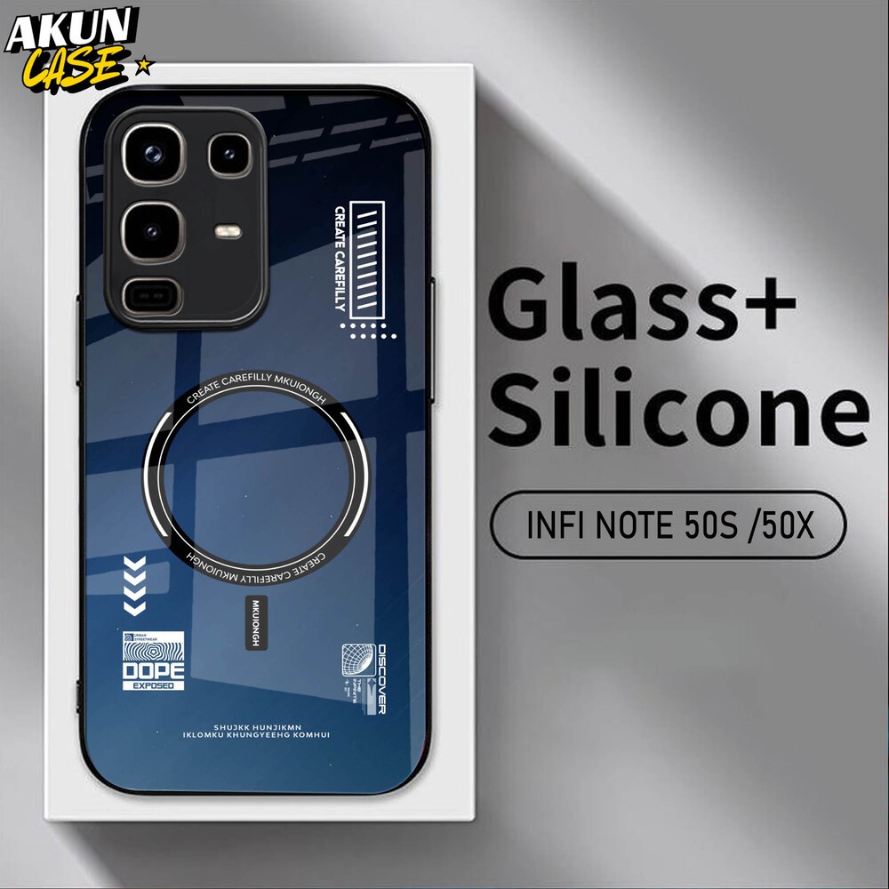 (B51) Softcase Kaca Acrilik For IINFINIX NOTE 50 50S 50X 50 PRO   - AkunCase