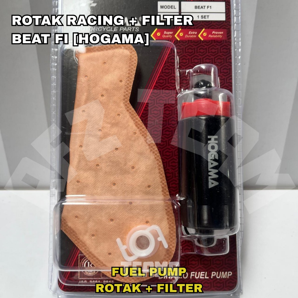 HOGAMA ROTAK/ROTAX RACING + FILTER BENSIN BEAT F1 PAKET ROTAK FILTER BEAT FI ORIGINAL HOGAMA