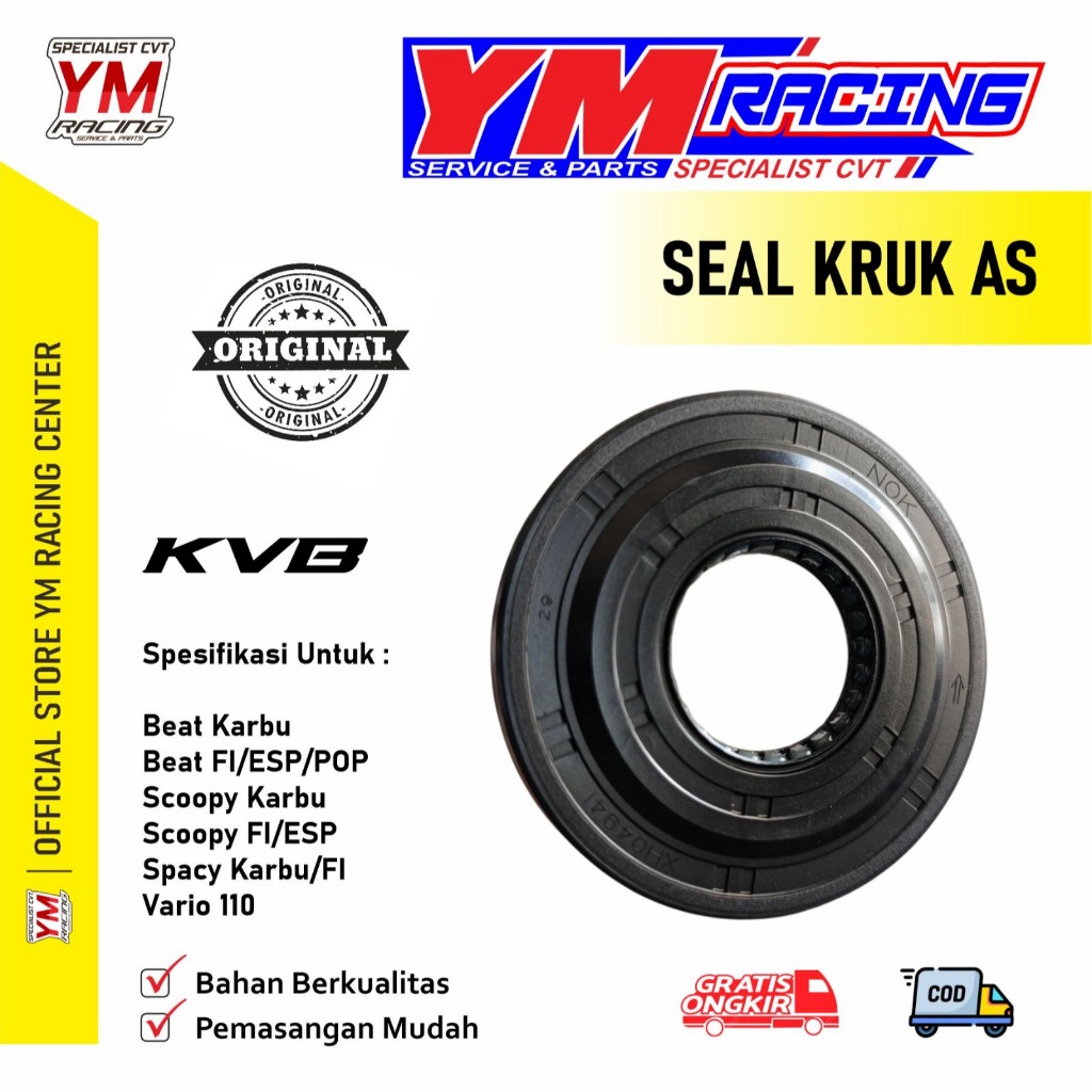 SEAL KRUK AS BEAT KARBU ANTI PANAS / KARET SEAL KRUK AS BEAT FI/ESP | KRUK AS VARIO 110 ( HONDA ) SE
