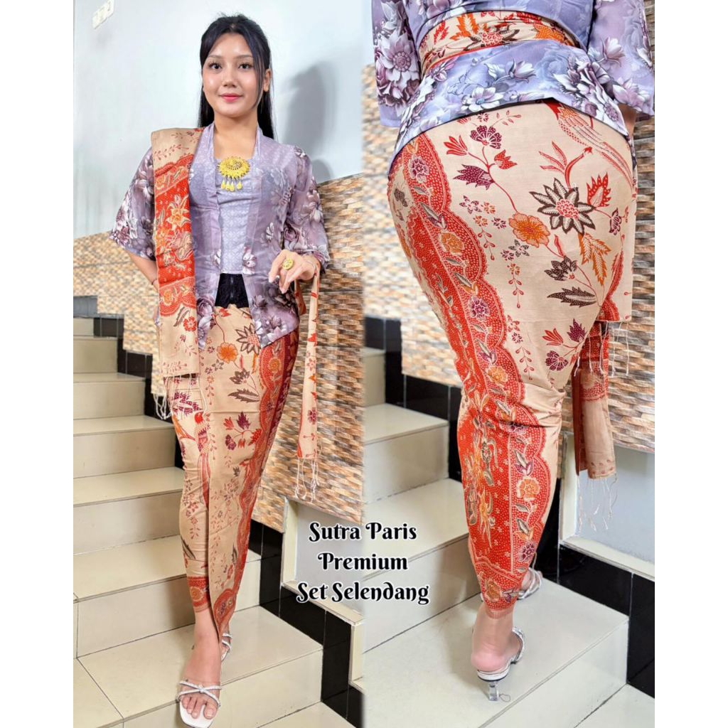 Sutra paris premium set selendang