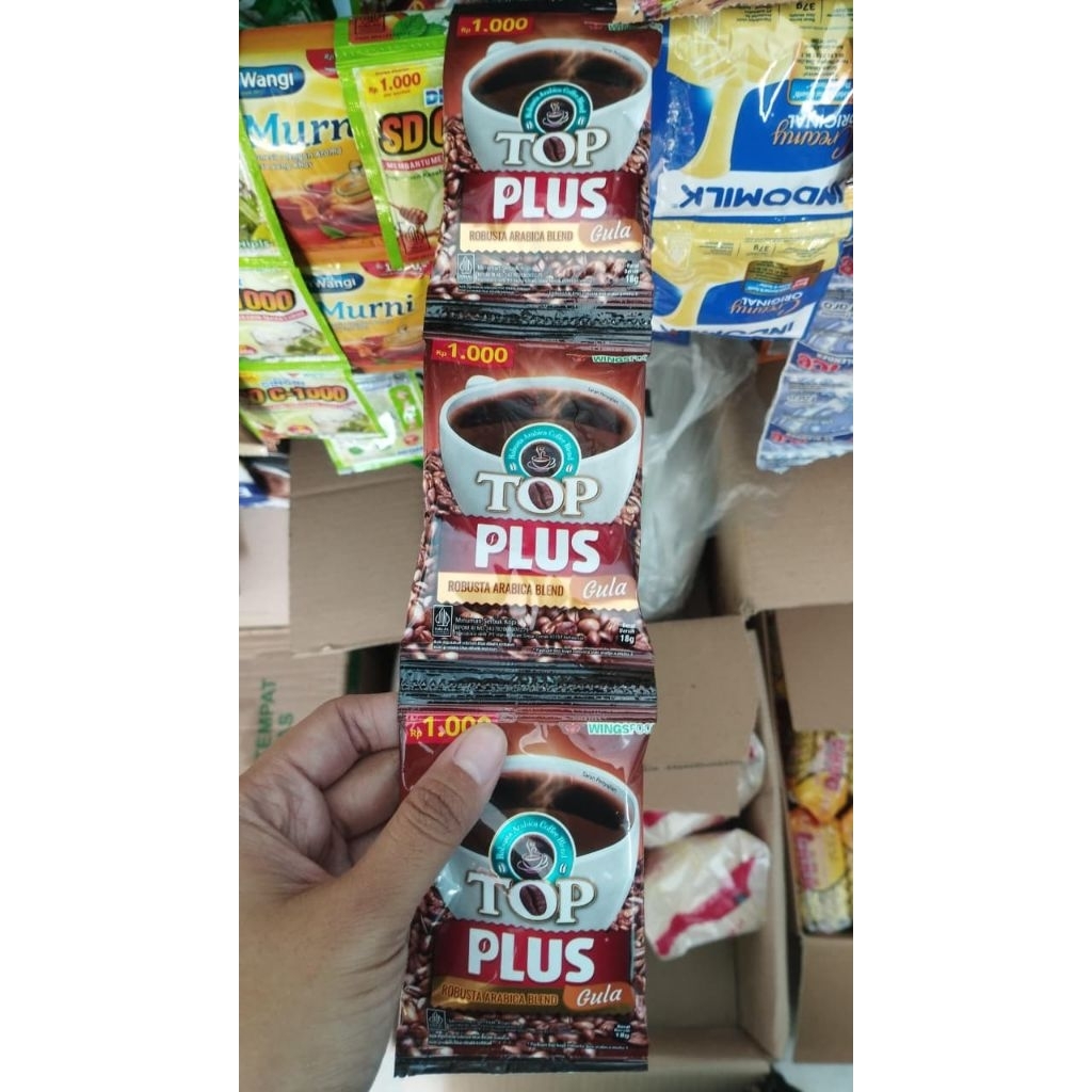 PROMO KOPI KEMASAN TOP PLUS RENTENG 1 DUS