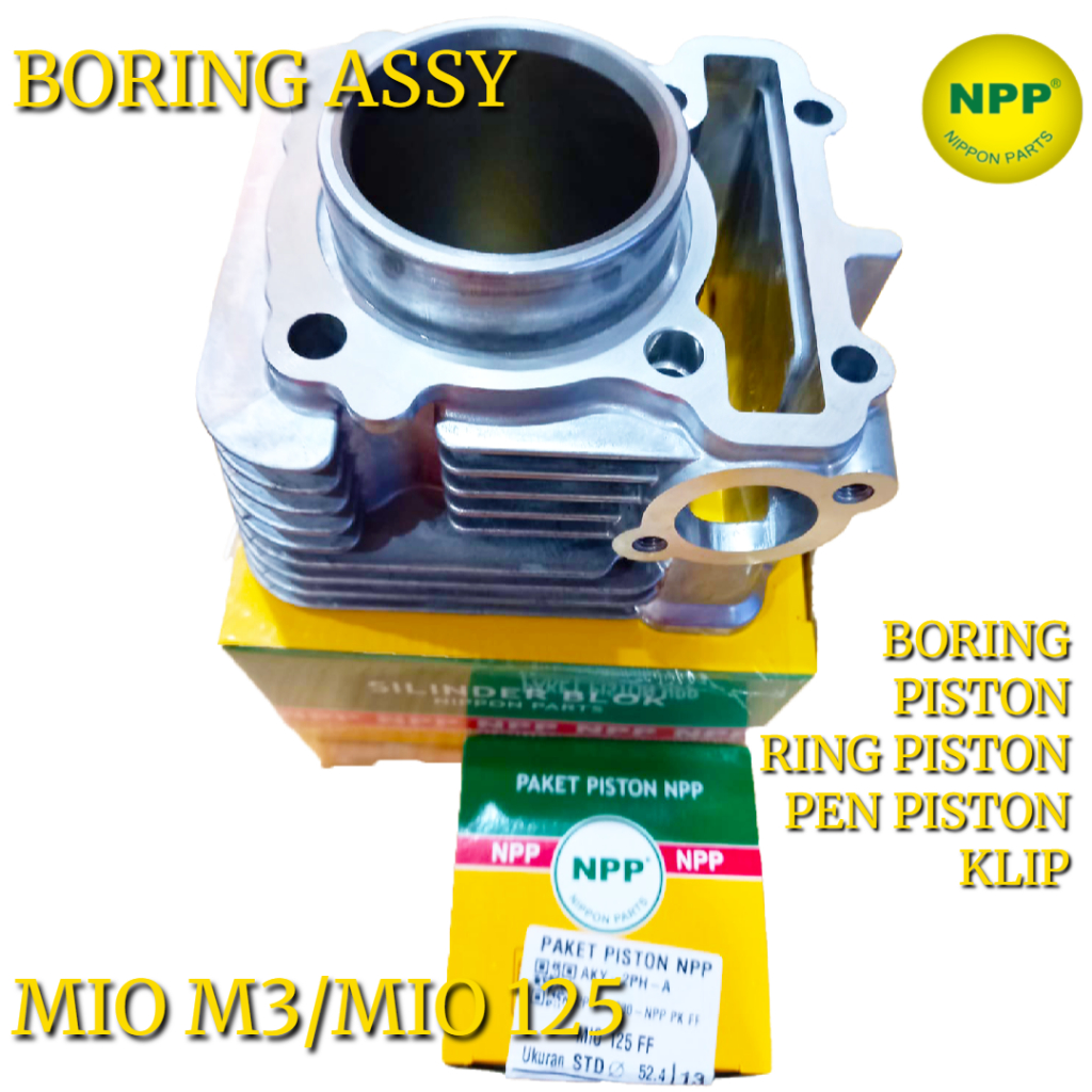 BORING ASSY MIO M3 NPP BLOK SEHER KOMPLIT MIO 125 NPP