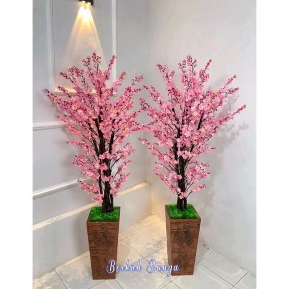 Promo  Pohon Hias Bunga Sakura - Bunga sakura plastik hiasan untuk sudut Ruangan