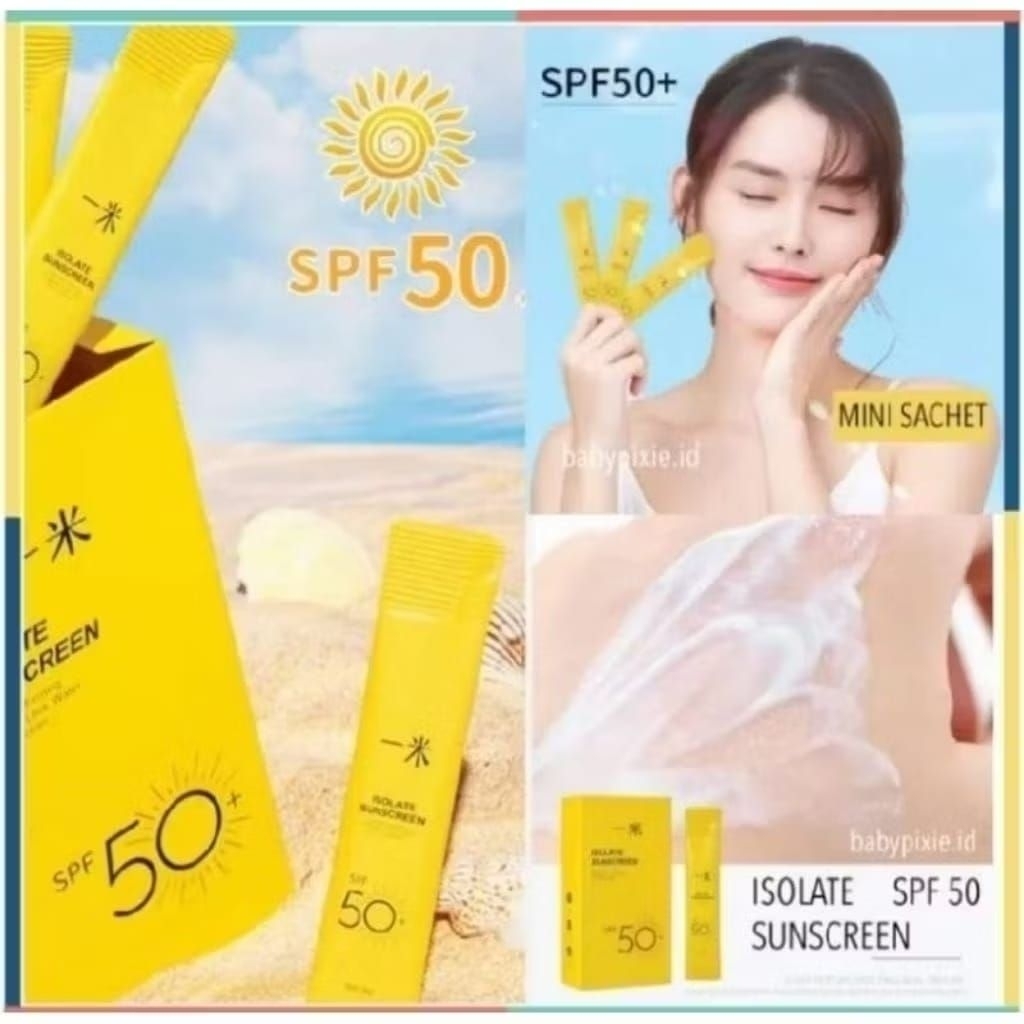 Sunscreen Sunblock sachet SPF 50