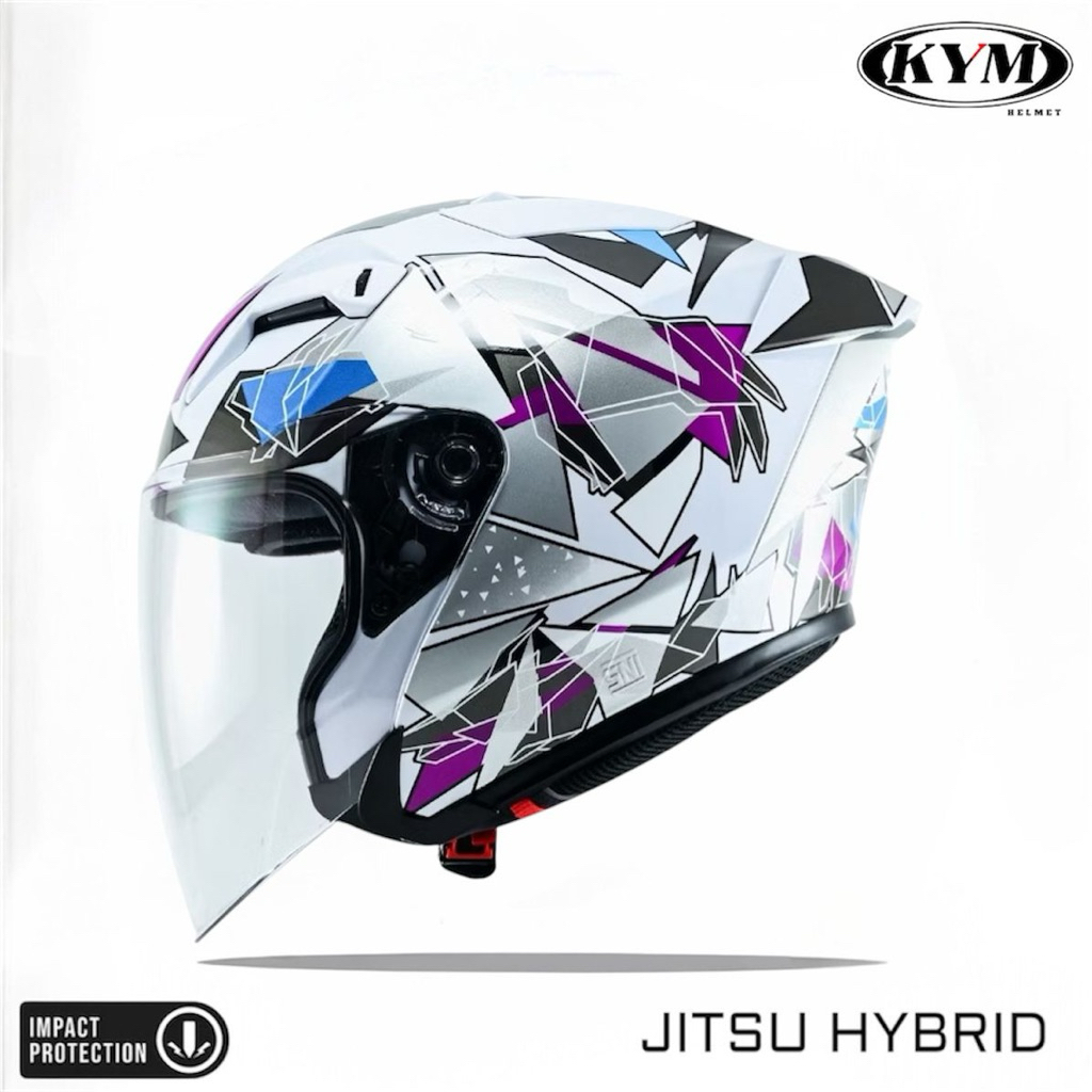 HELM JITSU HYBRID CARBON TERBARU HELM HALF FACE
