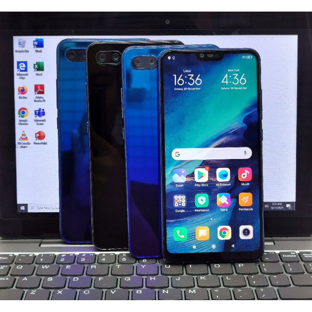 MI 8 Lite Siap Pakai - RAM 6/64GB -HP Original Second Termurah