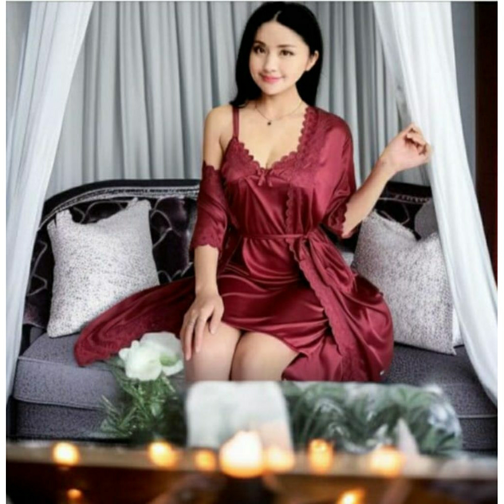 fh88 lingerie baju tidur sexy daster kimono