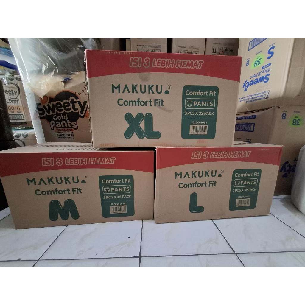 PAMPERS MAKUKU 1 dus M, L, XL