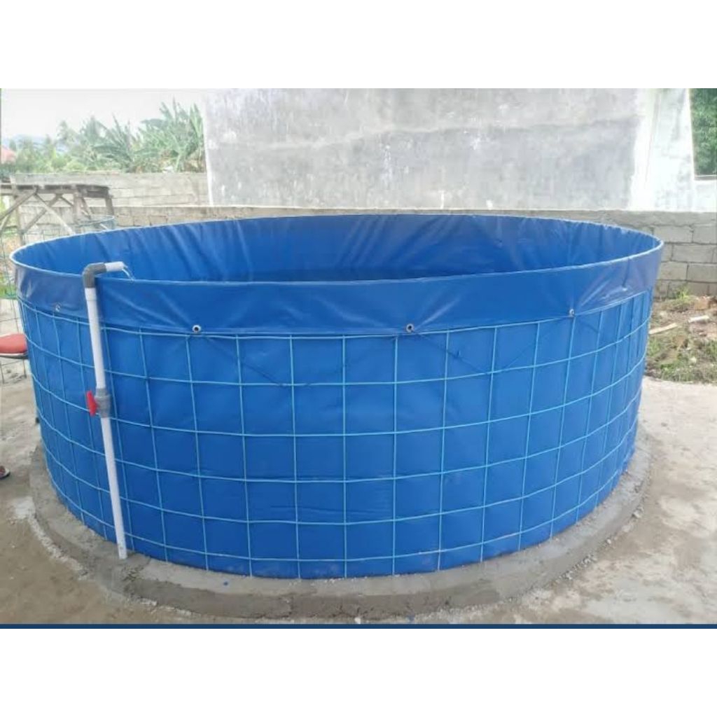 Kolam terpal ikan Bulat Orchid Diameter 2 Tinggi 1 meter