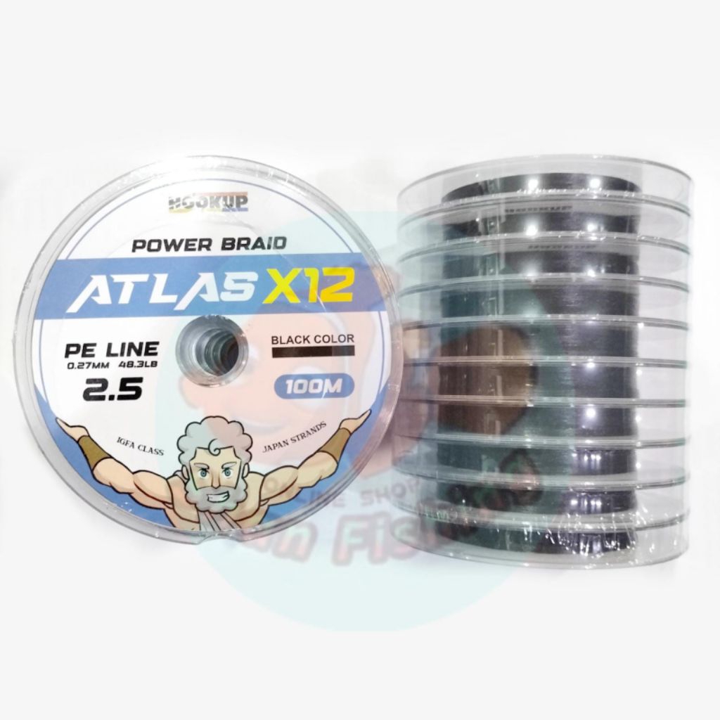 Senar PE Hook Up Atlas x12 Black 100M
